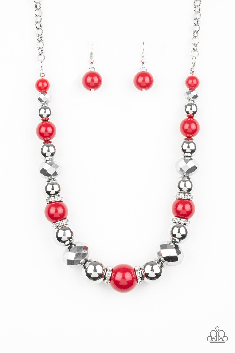 Paparazzi Necklace - Weekend Party - Red