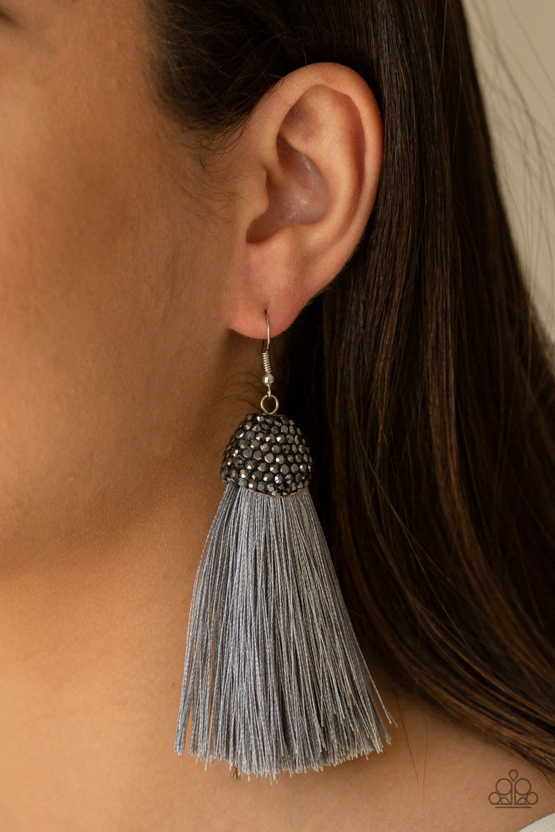 Paparazzi Earring - Razzle Riot - Silver – Online Store | Five Dollar Diva