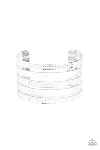 Paparazzi Bracelet -Big Time Shine - White