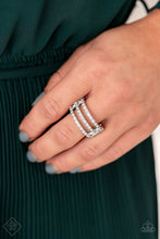Load image into Gallery viewer, Paparazzi Ring - Seeking Shimmer - White

