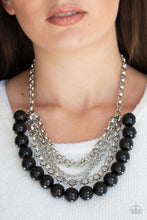 Load image into Gallery viewer, Paparazzi Necklace - One-Way WALL STREET - Black
