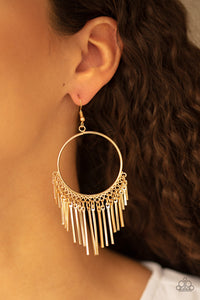 Paparazzi Earring - Sol Food - Gold