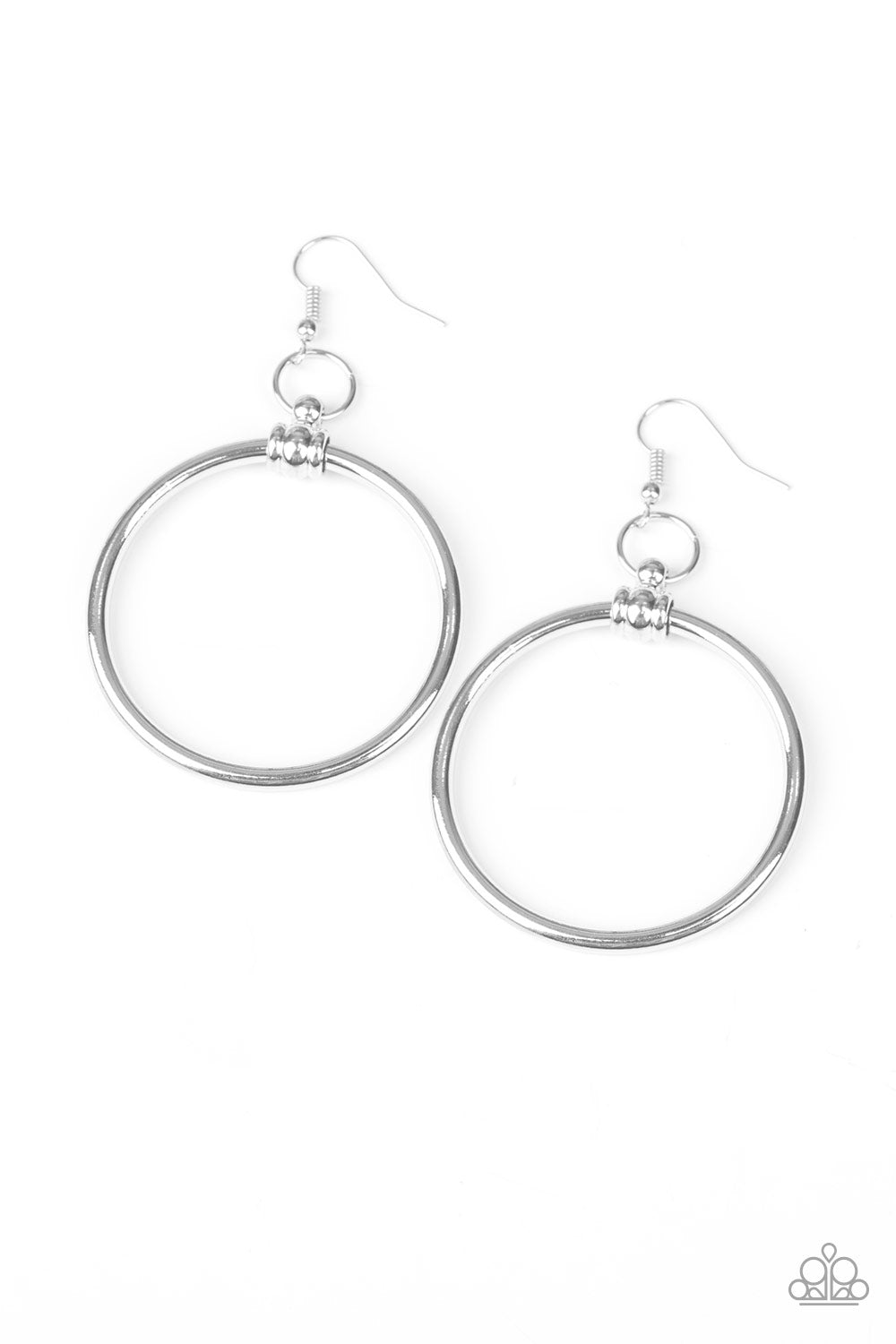 Paparazzi Earring - Total Focus - Silver
