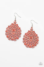 Load image into Gallery viewer, Paparazzi Earring - Floral Affair - Orange
