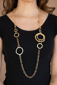 Paparazzi Necklace - Amped Up Metallics - Gold