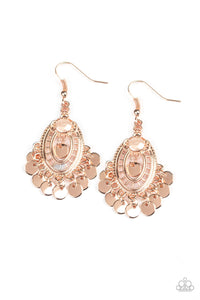 Paparazzi Earring - Chime Chic - Rose Gold