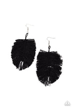 Load image into Gallery viewer, Paparazzi Earring - Hanging by a Thread - Black
