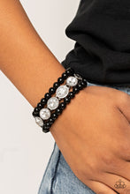 Load image into Gallery viewer, Paparazzi Bracelet - Flawlessly Flattering - Black
