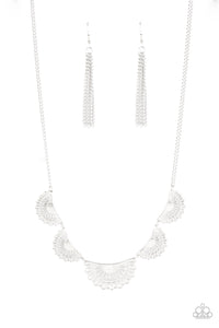 Paparazzi Necklace - Fanned Out Fashion - Silver