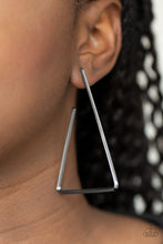 Load image into Gallery viewer, Paparazzi Earring - Go Ahead and TRI - Black

