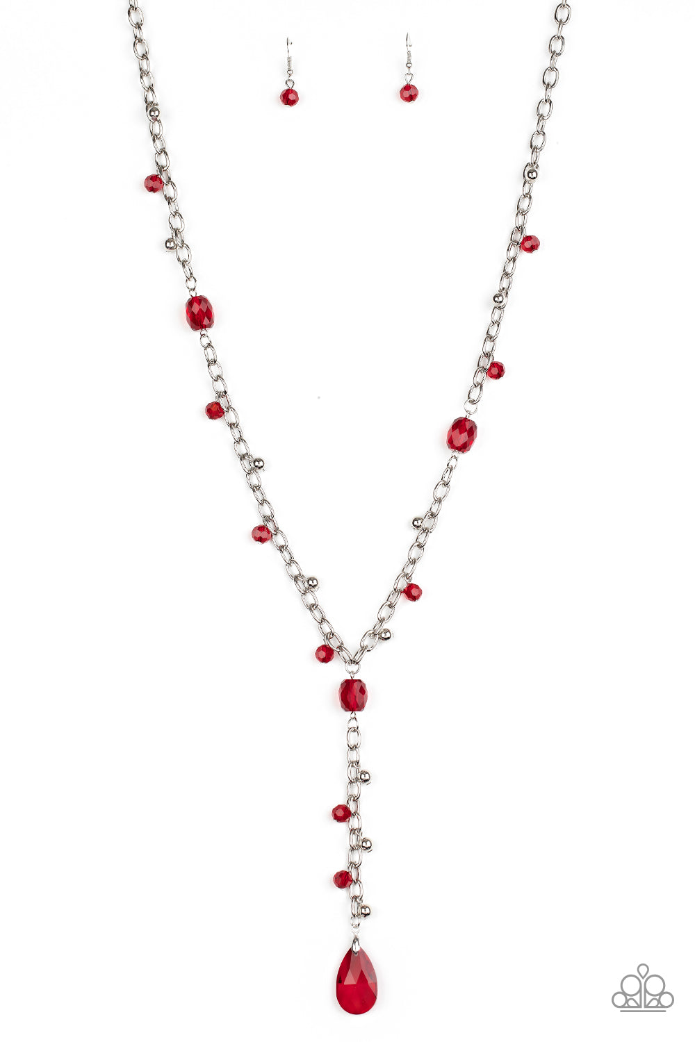 Paparazzi Necklace - Afterglow Party - Red