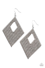 Load image into Gallery viewer, Paparazzi Earring -Woven Wanderer - Silver
