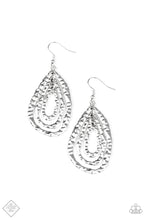 Load image into Gallery viewer, Paparazzi Earring - Metallic Meltdown - Silver
