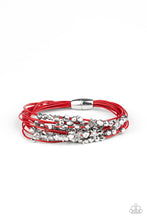 Load image into Gallery viewer, Paparazzi Bracelet - Star-Studded Affair - Red
