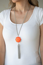 Load image into Gallery viewer, Paparazzi Necklace - Prismatically Polygon - Orange
