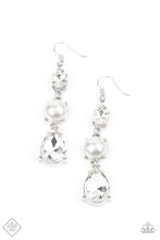 Load image into Gallery viewer, Paparazzi Earring - Unpredictable Shimmer - White
