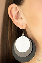 Load image into Gallery viewer, Paparazzi Earring -LEATHER Forecast - Black
