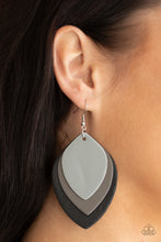 Load image into Gallery viewer, Paparazzi Earring -Light as a LEATHER - Black
