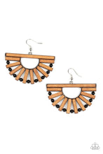 Load image into Gallery viewer, Paparazzi Earring -Wooden Wonderland - Black
