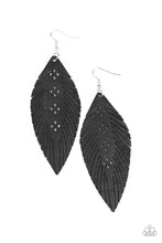 Load image into Gallery viewer, Paparazzi Earring -Wherever The Wind Takes Me - Black
