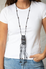 Load image into Gallery viewer, Paparazzi Necklace - Macrame Majesty - Black
