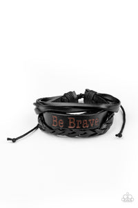 Paparazzi Bracelet - Brave Soul - Black