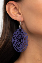 Load image into Gallery viewer, Paparazzi Earring - Tropical Retreat - Purple
