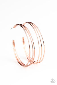 Paparazzi Earring -Rimmed Radiance - Copper