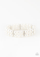 Load image into Gallery viewer, Paparazzi Bracelet - Downtown Debut - White
