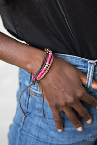 Paparazzi Bracelet - Totally Tiki - Pink