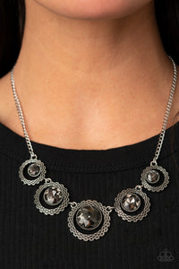Paparazzi Necklace - PIXEL Perfect - Silver
