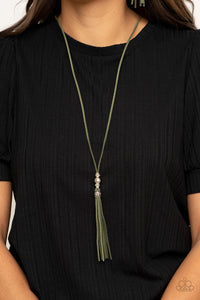 Paparazzi Necklace - Hold My Tassel - Green