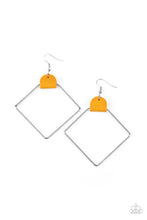 Load image into Gallery viewer, Paparazzi Earring -Friends of a LEATHER - Yellow
