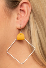 Load image into Gallery viewer, Paparazzi Earring -Friends of a LEATHER - Yellow
