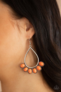 Paparazzi Earring -Stone Sky - Orange
