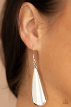Load image into Gallery viewer, Paparazzi Earring -The Drop Off - Silver

