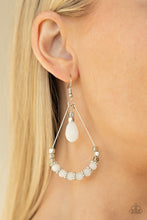 Load image into Gallery viewer, Paparazzi Earring -Lovely Lucidity - White
