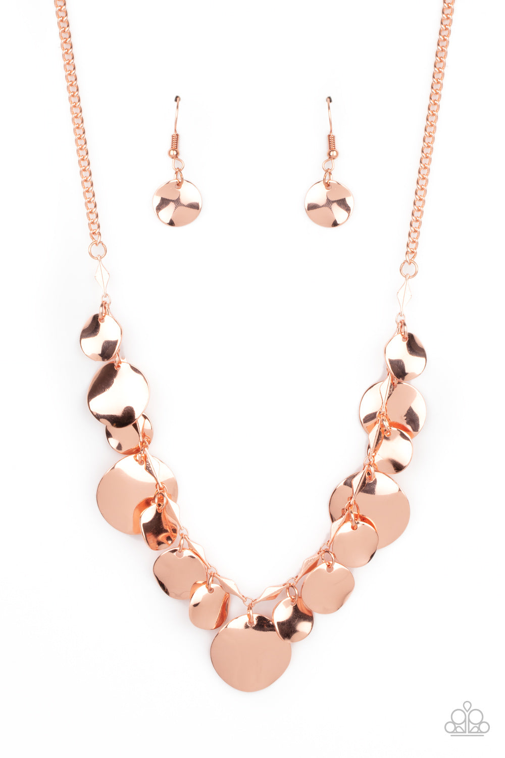 Paparazzi Necklace - GLISTEN Closely - Copper