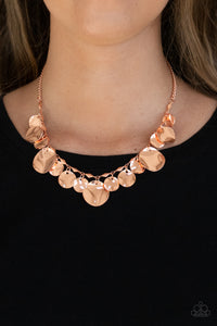 Paparazzi Necklace - GLISTEN Closely - Copper
