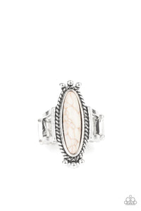Paparazzi Ring - Sahara Escape - White
