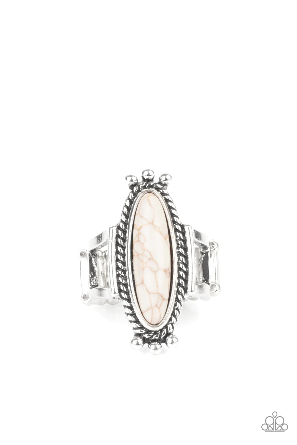 Paparazzi Ring - Sahara Escape - White
