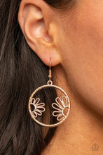 Load image into Gallery viewer, Paparazzi Earring - Demurely Daisy - Rose Gold
