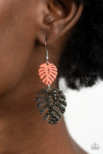Load image into Gallery viewer, Paparazzi Earring - Palm Tree Cabana - Orange
