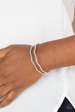 Load image into Gallery viewer, Paparazzi Bracelet - Delicate Dazzle - White
