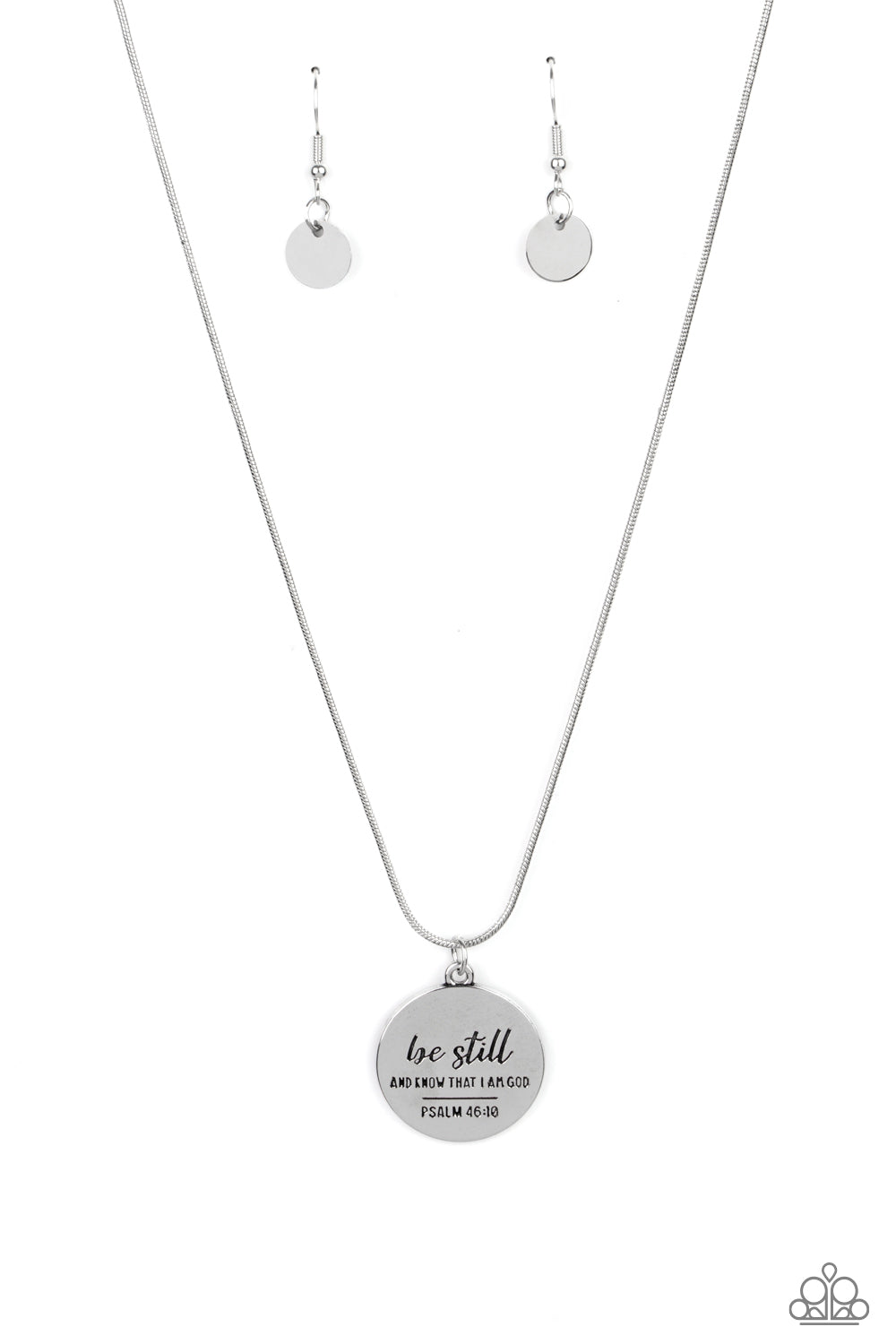 Paparazzi Necklace - Be Still - Silver
