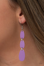 Load image into Gallery viewer, Paparazzi Earring -Rainbow Drops - Purple
