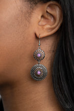 Load image into Gallery viewer, Paparazzi Earring -Keep It WHEEL - Purple
