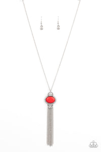 Paparazzi Necklace - What GLOWS Up - Red