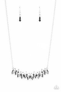 Paparazzi Necklace - Icy Intensity - Silver