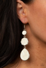 Load image into Gallery viewer, Paparazzi Earring -Progressively Posh - White
